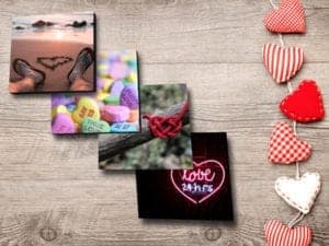Give a thoughtful, romantic gift of PhotoSquares this Valentine's Day